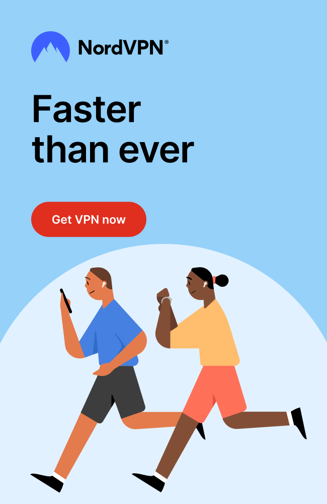 Ad for NordVPN services